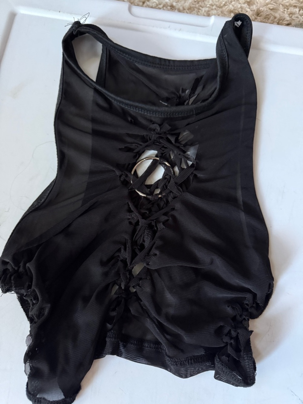 Tantra threads One of a kind custom braided tank 🖤 size M/L